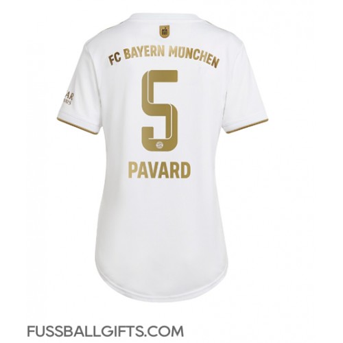 Bayern Munich Benjamin Pavard #5 Fußballbekleidung Auswärtstrikot Damen 2022-23 Kurzarm